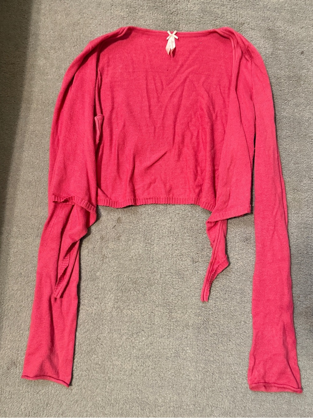Abercrombie & Fitch Pink Tie Front Cardigan Women’s Medium